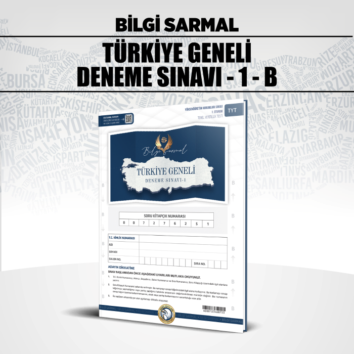 B.SARMAL TYT TÜRKİYE GENELİ SNV 1-B - 2025-26